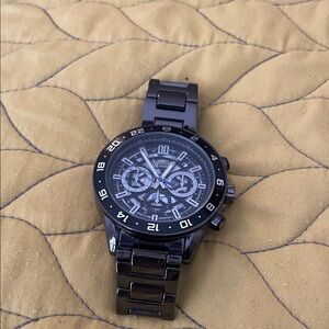 Black Chronograph Watch